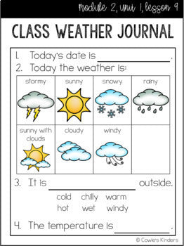 EL Education Kindergarten | Module 2, Unit 1 Response Pages