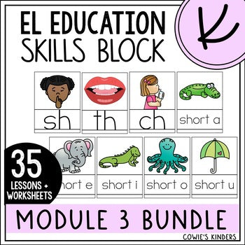 EL Education Skills Block Kindergarten PowerPoint | Module 3 Bundle