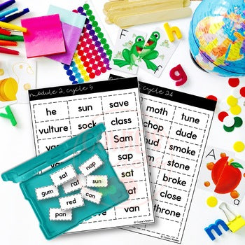 EL Education Kindergarten Skills Block | Modules 1-4 Cycle Word Cards