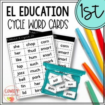 EL Education 1st Grade Skills Block Cycle Word Cards | Modules 1-4