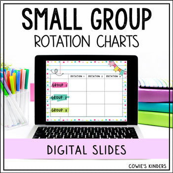 Google Slides Small Group Literacy Center Rotation Chart with Timers