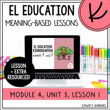 EL Education Kindergarten PowerPoint Google Slides | Module 4, Unit 3, Lesson 1