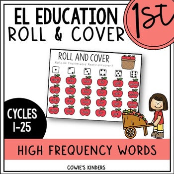 EL Education First Grade Roll and Cover Game | September