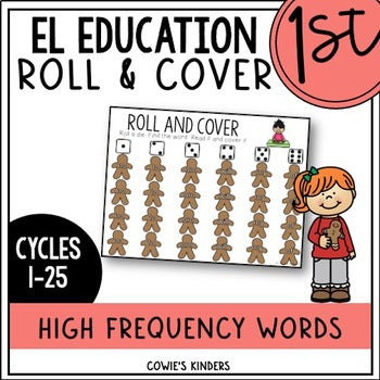 EL Education First Grade Roll and Cover Game | December