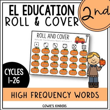 EL Education Second Grade Roll and Cover Game | October