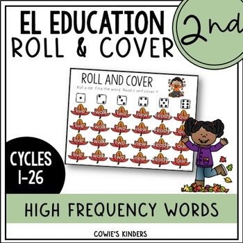 EL Education Second Grade Roll and Cover Game | November