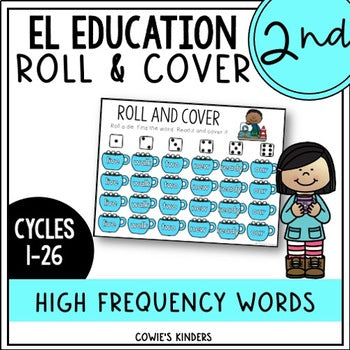 EL Education Second Grade Roll and Cover Game | January