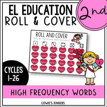 EL Education Second Grade Roll and Cover Game | February